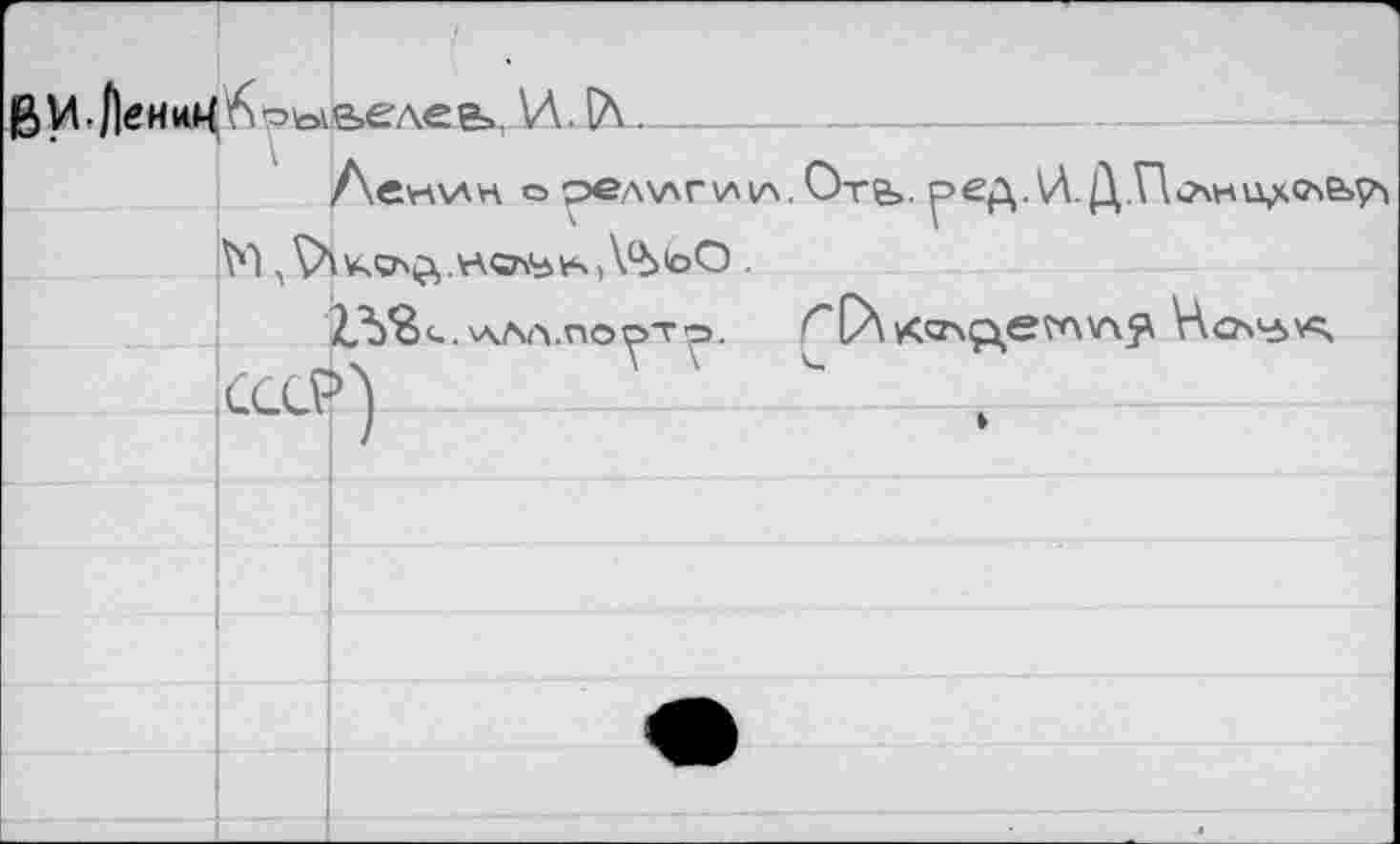 ﻿Прывелев., И. _______________________________
AevWH о релхлгумл. Отв. ред.И. Д.Плнил’'6»?'
^Ъ^и.чллл.по^т^».